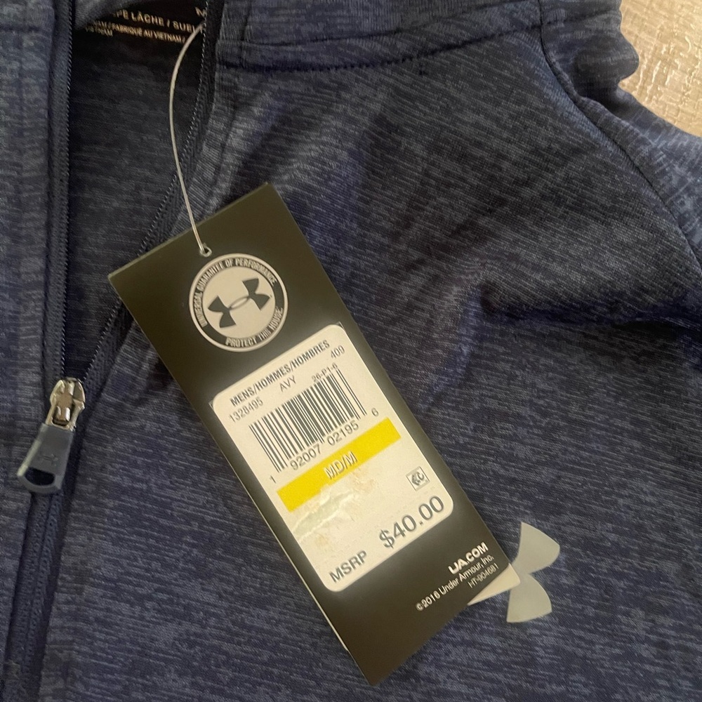 NWT Mens Under Armour Tech 2.0 1/2 Zip up - Picture 3 of 5